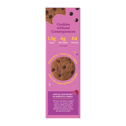 Dark Chocolate Chip Soft Baked Cookies - Side of Box