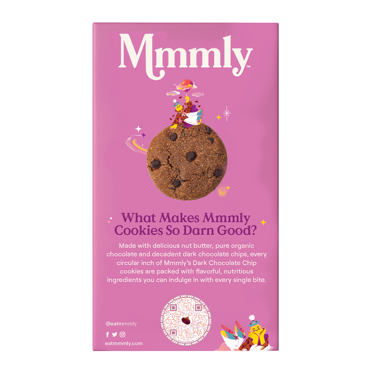 Dark Chocolate Chip Soft Baked Cookies - Back of Box