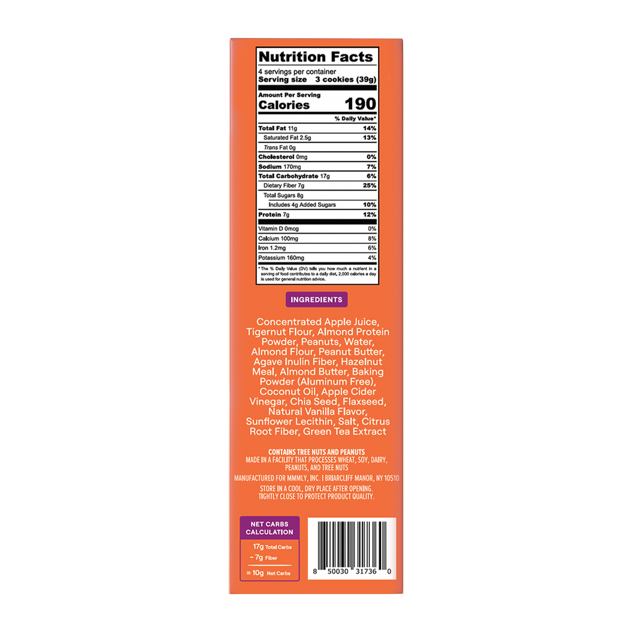 Peanut Butter Soft Baked Cookies - Nutrition Label